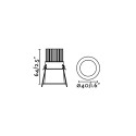 Lámpara techo aluminio LED integrado negro mate LATILLE