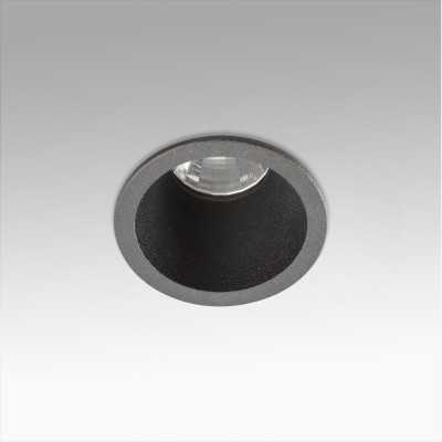 Lámpara techo aluminio LED integrado negro mate LATILLE