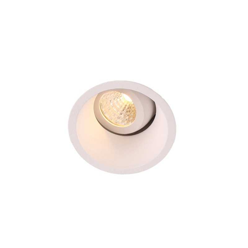 Lámpara techo aluminio LED integrado blanco mate HAMARS