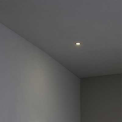 Lámpara techo aluminio LED integrado negro mate ANSOST