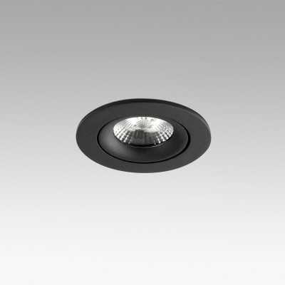 Lámpara techo aluminio LED integrado negro LALINDE