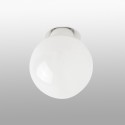 Lámpara techo aluminio E27 blanco MEUCON