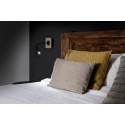 Lámpara pared acero LED integrado madera DENAIN