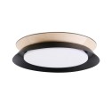 Lámpara techo acero LED integrado negro mate MAINXE