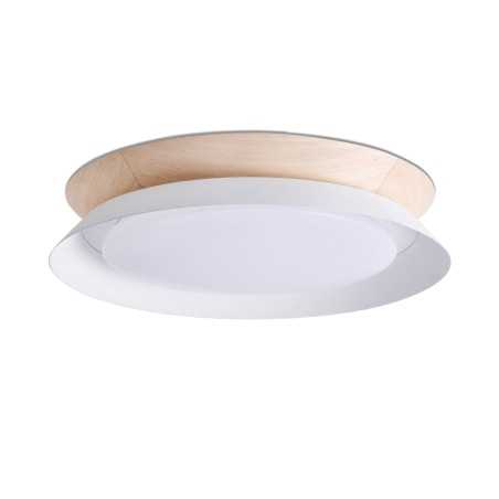 Lámpara techo acero LED integrado blanco mate AUTHUME
