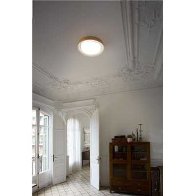 Lámpara techo acero LED integrado blanco mate AUTHUME