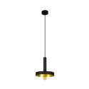 Lámpara techo acero E27 negro MEULERS