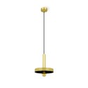 Lámpara techo acero E27 dorado mate BAGNOT