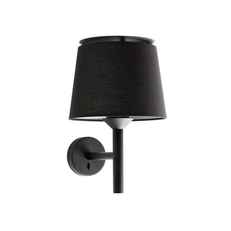 Lámpara pared acero E27 negro mate SALOMON