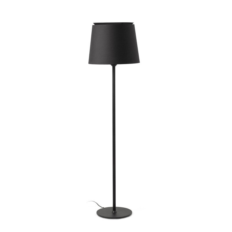 Lámpara suelo acero E27 negro mate BROMME