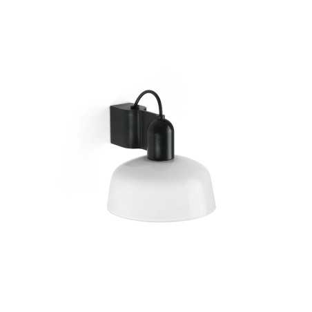 Lámpara pared aluminio E27 negro BEUGNY
