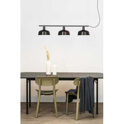 Lámpara techo acero E27 negro SALIGNY