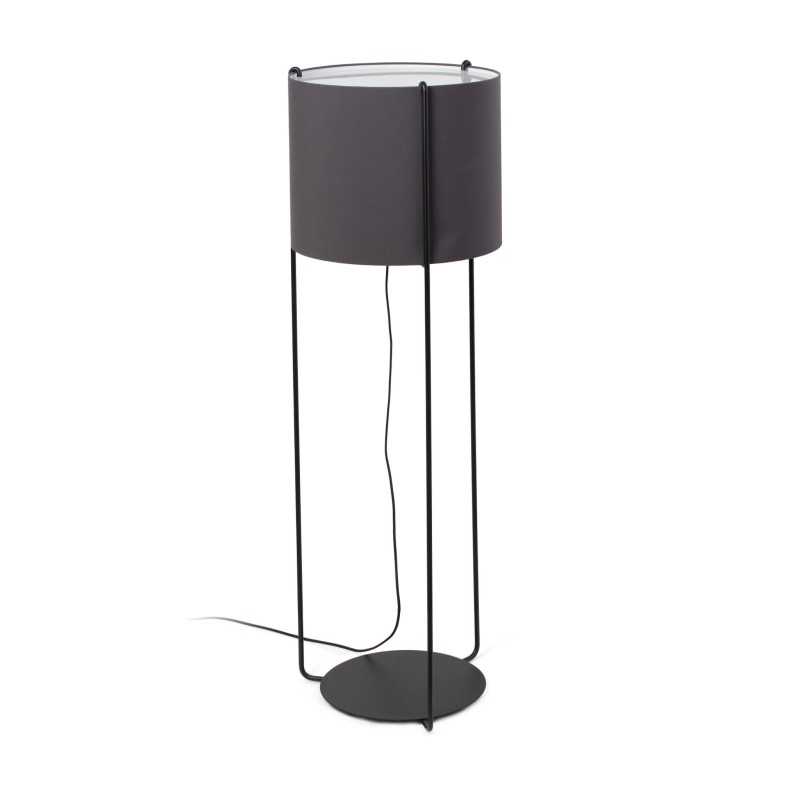 Lámpara suelo acero E27 negro mate ESCURES