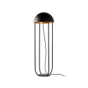 Lámpara suelo acero LED integrado negro mate LASSIAS