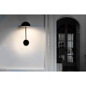 Lámpara pared acero LED integrado negro mate PIONNAT