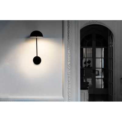 Lámpara pared acero LED integrado negro mate PIONNAT