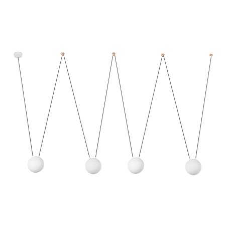 Lámpara techo aluminio E27 blanco mate GOULAT