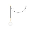 Lámpara techo aluminio E27 blanco mate IGNERAY