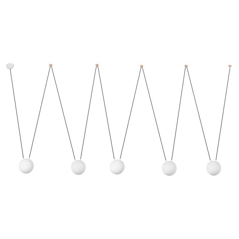 Lámpara techo aluminio E27 blanco mate HELOUP