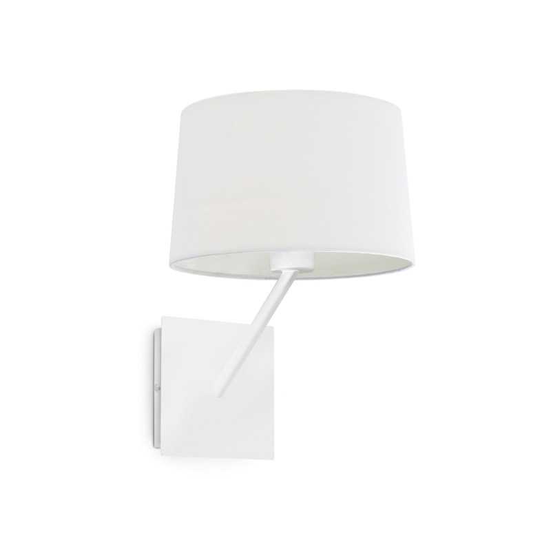 Lámpara pared acero E27 blanco mate FRESNES