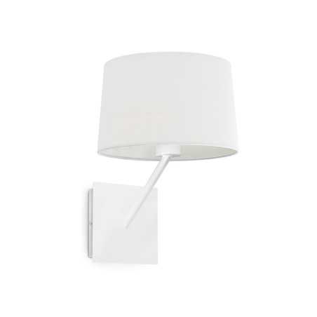 Lámpara pared acero E27 blanco mate FRESNES