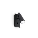 Lámpara pared aluminio LED integrado negro mate TASSAT
