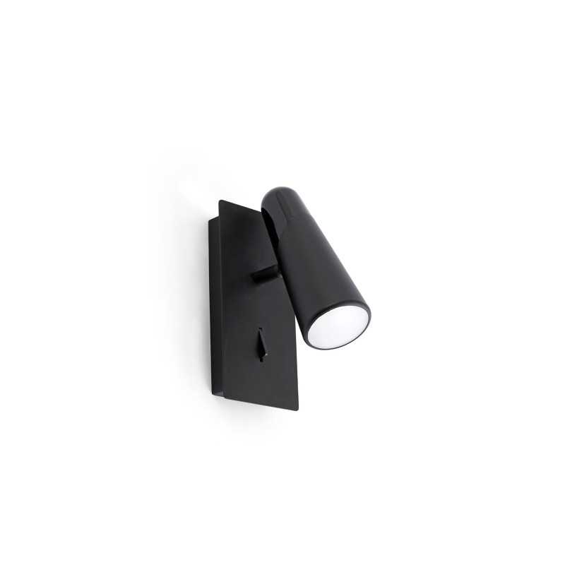 Lámpara pared aluminio LED integrado negro mate TASSAT