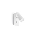 Lámpara pared aluminio LED integrado blanco mate LE SART