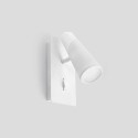 Lámpara pared aluminio LED integrado blanco mate LE SART