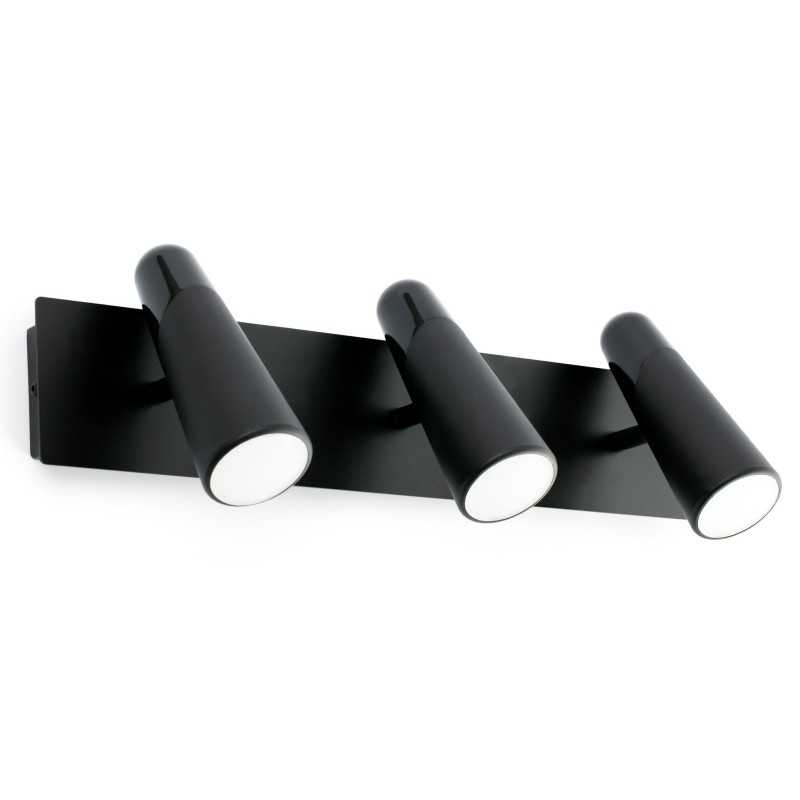 Lámpara pared aluminio LED integrado negro mate LALLEY