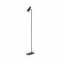 Lámpara suelo aluminio LED integrado negro mate GRAZAC