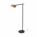 Lámpara suelo acero LED integrado negro mate CUTTING
