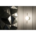 Lámpara pared acero LED integrado dorado brillo MALNOCE