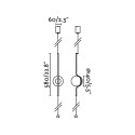 Lámpara suelo acero LED integrado dorado brillo CORBET