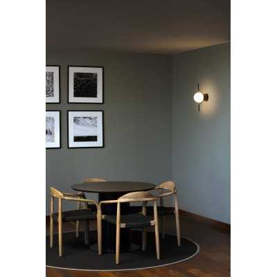 Lámpara pared acero LED integrado negro mate VEYSSOU