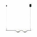 Lámpara techo acero LED integrado negro mate BIARNE