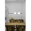 Lámpara techo acero LED integrado negro mate BIARNE