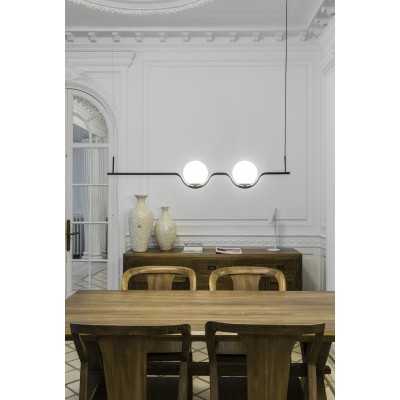Lámpara techo acero LED integrado negro mate BIARNE