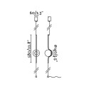 Lámpara suelo acero LED integrado negro mate LHOMOND