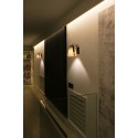 Lámpara pared acero E27 negro mate VORTON