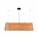 Lámpara techo acero E27 color madera CRANÇOT