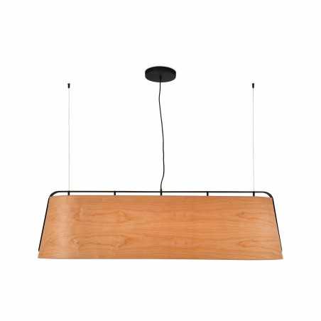 Lámpara techo acero E27 color madera CRANÇOT
