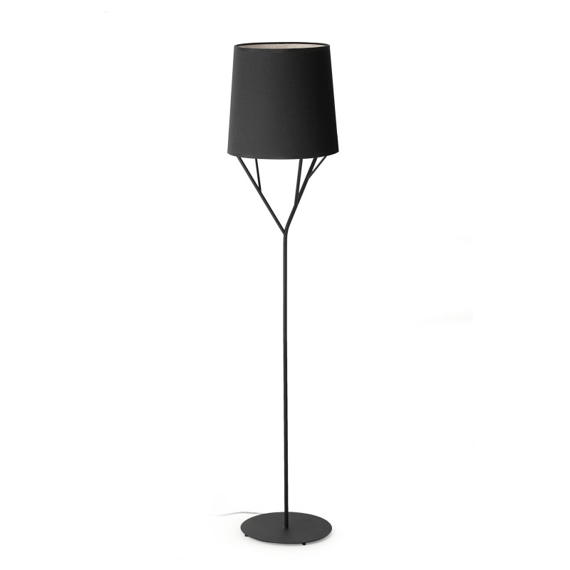 Lámpara suelo acero E27 negro mate LE LAC
