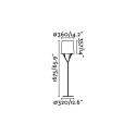 Lámpara suelo acero E27 negro mate LE LAC