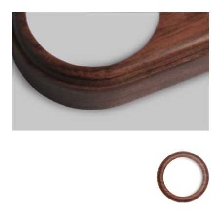 Marco individual madera oscura redondo modular