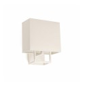 Lámpara pared acero E14 blanco mate SARNIAT