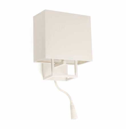 Lámpara pared acero E14 blanco mate CAUVAS