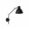 Lámpara pared acero E14 negro mate TORSIAC