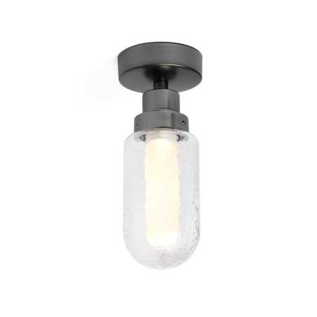 Lámpara techo acero LED integrado gris COADRI