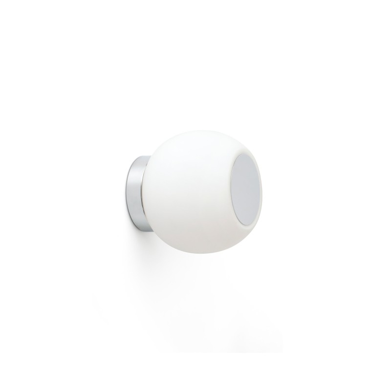 Lámpara pared acero LED integrado cromado brillo ANNOIX
